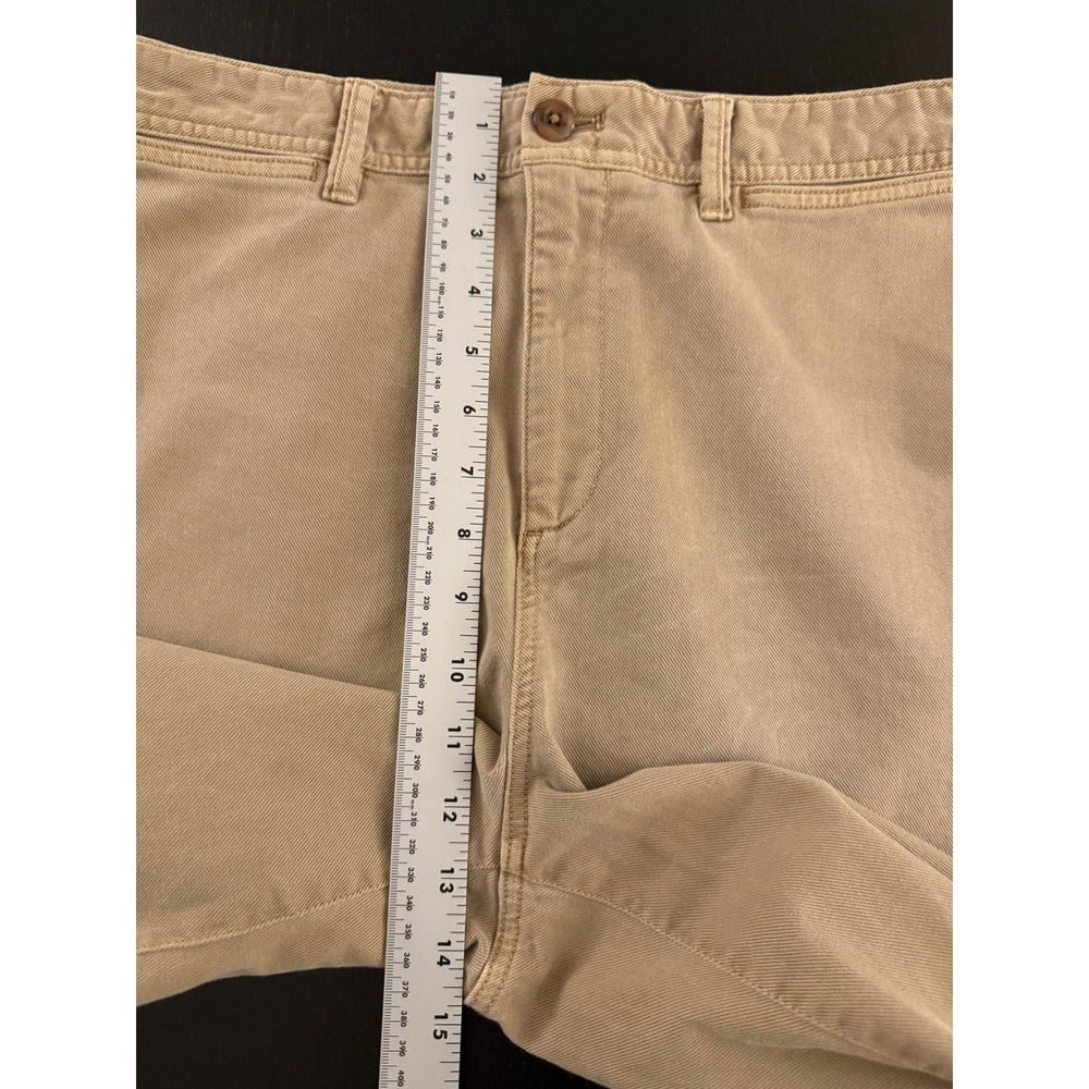 Gap Jeans High-Rise Wide-Leg Crop Womens 14 Tall Tan Distressed Denim Stretch - Picture 10 of 11